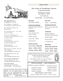 Our Lady of Guadalupe Church A Jesuit Parish - E