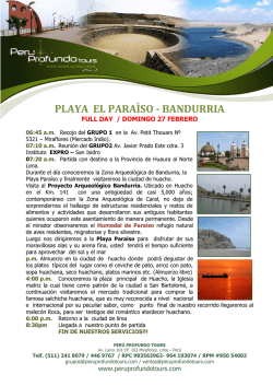 PLAYA EL PARA&Igrave;SO - BANDURRIA