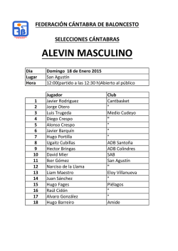 ALEVIN MASCULINO - Federaci&oacute;n C&aacute;ntabra de Baloncesto