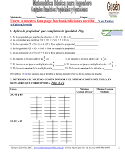 Pr&aacute;ctica Conjuntos Num&eacute;ricos mat-126 Enero