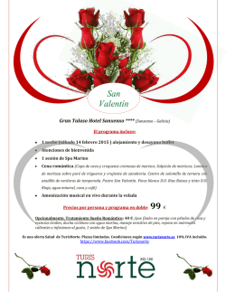 San Valent&iacute;n en Gran Talaso Hotel Sanxenxo