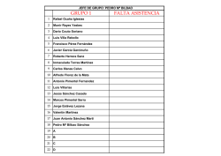 GRUPO 1 FALTA ASISTENCIA