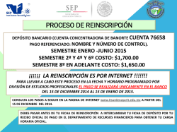 dep&oacute;sito bancario (cuenta concentradora de banorte cuenta 76658