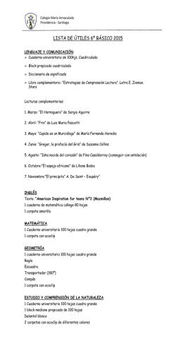 Sexto B&aacute;sico - Colegio Mar&iacute;a Inmaculada