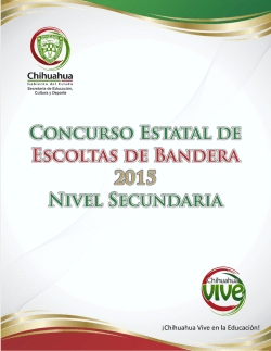 CONCURSO ESTATAL DE ESCOLTAS SECUNDARIA 2015