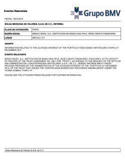 Eventos Relevantes - Bolsa Mexicana de Valores