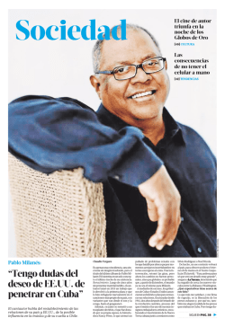 &ldquo;Tengo dudas del deseo de EE.UU. de penetrar en