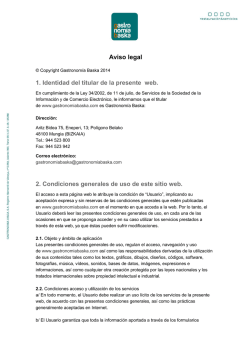 Aviso legal - Kode2015. Compromiso con la comunidad