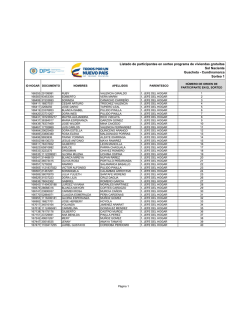 Cundinamarca Sorteo 1