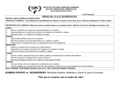 Tareas de NORMALES - Instituto Cultural Derechos Humanos