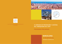 Programa Preliminar - CNPT | Comit&eacute; Nacional para la Prevenci&oacute;n