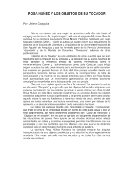 rosa nu&ntilde;ez y los objetos de su tocador