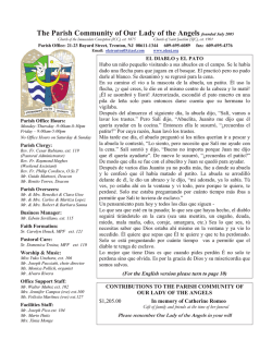 The Parish Community of Our Lady of the Angels