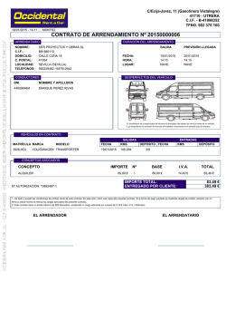 contrato de arrendamiento n&ordm; 20150000005