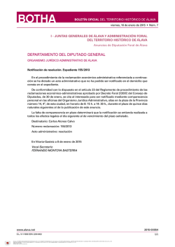 Notificaci&oacute;n de resoluci&oacute;n. Expediente 155/2013