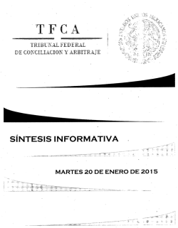 1 - Tribunal Federal de Conciliaci&oacute;n y Arbitraje