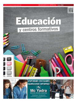 Educaci&oacute;n y centros formativos