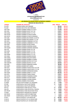 codigo nombre del articulo und precio con iva zu