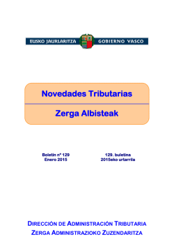 Bolet&iacute;n n&uacute;mero 129 (enero 2015)