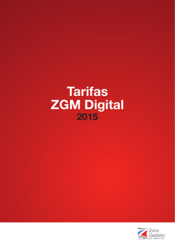 Tarifas ZGM Digital