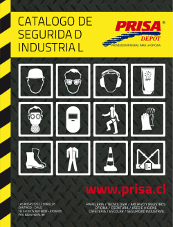CATALOGO DE SEGURIDA D INDUSTRIA L