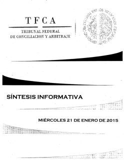 &bull; TFCA - Tribunal Federal de Conciliaci&oacute;n y Arbitraje