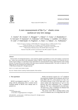 A new measurement of the elastic cross section at