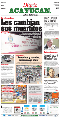 edici&oacute;n impresa - Diario de Acayucan