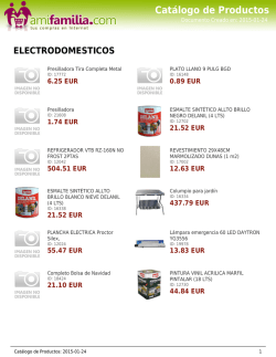 Cat&aacute;logo de Productos