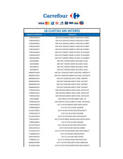 18 CUOTAS SIN INTER&Eacute;S