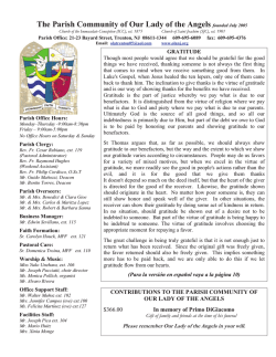 The Parish Community of Our Lady of the Angels