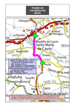 Tramo de calibraci&oacute;n
