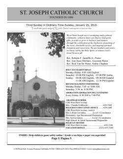 ST. JOSEPH CATHOLIC CHURCH - E