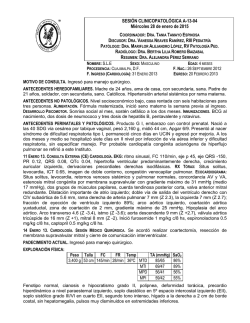 sesion clinicopatologica