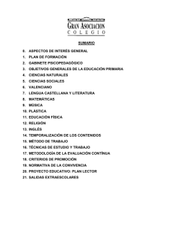 SUMARIO 0. ASPECTOS DE INTER&Eacute;S