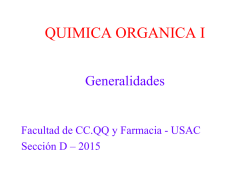 Generalidades QOID2015 - Departamento de Qu&iacute;mica Org&aacute;nica