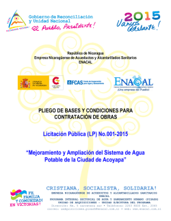 Pliego de Bases y Condiciones