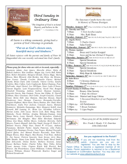 Third Sunday in Ordinary Time Ordinary Time