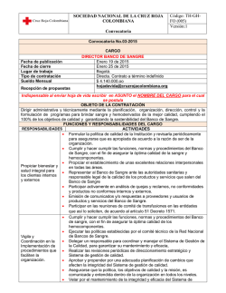 Director del Banco de Sangre