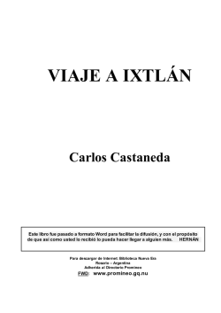 VIAJE A IXTLAN