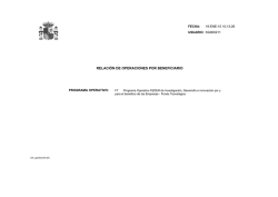P.O. FEDER de Investigaci&oacute;n, Desarrollo e Innovaci&oacute;n por y para el