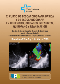 xi curso de ecocardiografia b&aacute;sica y de ecocardiografia en