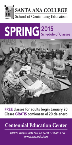 CEC Schedule Spring 2015 mailer (SORTED BY PROGRAM)