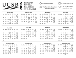 5 BIWEEKLY PAYROLL CALENDAR AT-A