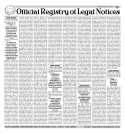 Official Registry of Legal Notices