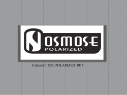 CATALOGO OSMOSE POLARIZED 2015