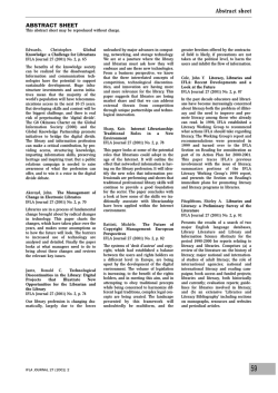 Abstract sheet ABSTRACT SHEET