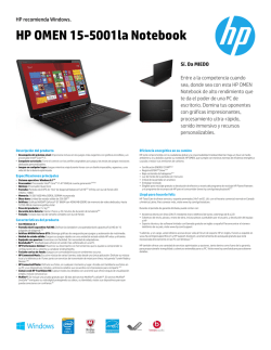 HP Pavilion Data Sheet