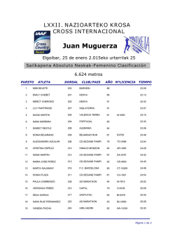 Resultados - Federaci&oacute;n Espa&ntilde;ola de Atletismo