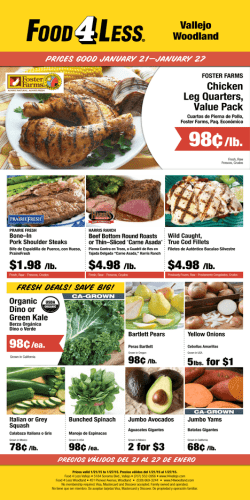 98&cent;/lb. - Food 4 Less Woodland